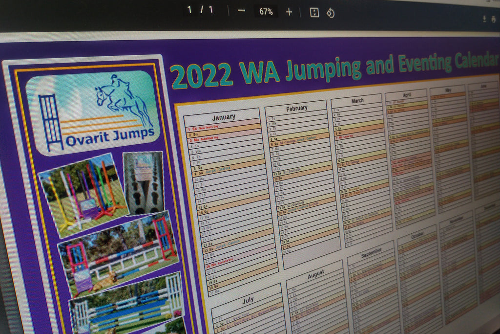 WA Jumping and Eventing Calendar 2022 !